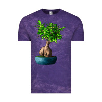 Cloud Purple Ficus Ginsenge Vintage Tee - LillyAllenDesigns