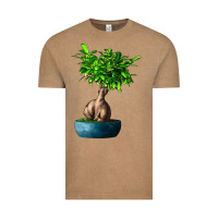 Vintage Coffee Ficus Ginsenge Vintage Tee - LillyAllenDesigns