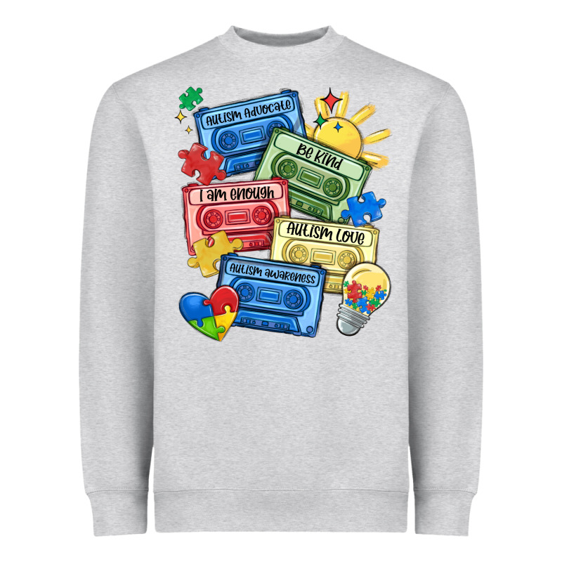 Autism Cassette Tapes Heavyweight Sweatshirt by MaliasSmallBusiness | Teevron