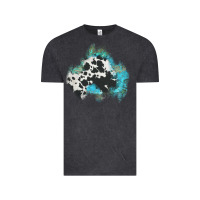 Vintage Black cowhide turquoise patch Vintage Tee - AdoDesignShop