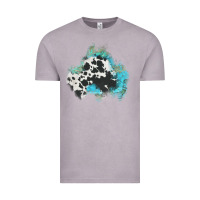 Vintage Zinc cowhide turquoise patch Vintage Tee - AdoDesignShop