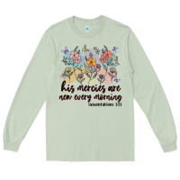Matcha his mercies are new every morning Long Sleeve Tee - MaliasSmallBusiness