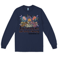 Navy his mercies are new every morning Long Sleeve Tee - MaliasSmallBusiness