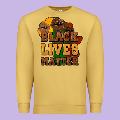 Black Lives Matter Premium Sweatshirt Designed By Nancycooperartshop