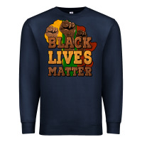 Navy black lives matter Premium Sweatshirt - NancyCooperArtShop