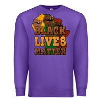 Purple black lives matter Premium Sweatshirt - NancyCooperArtShop
