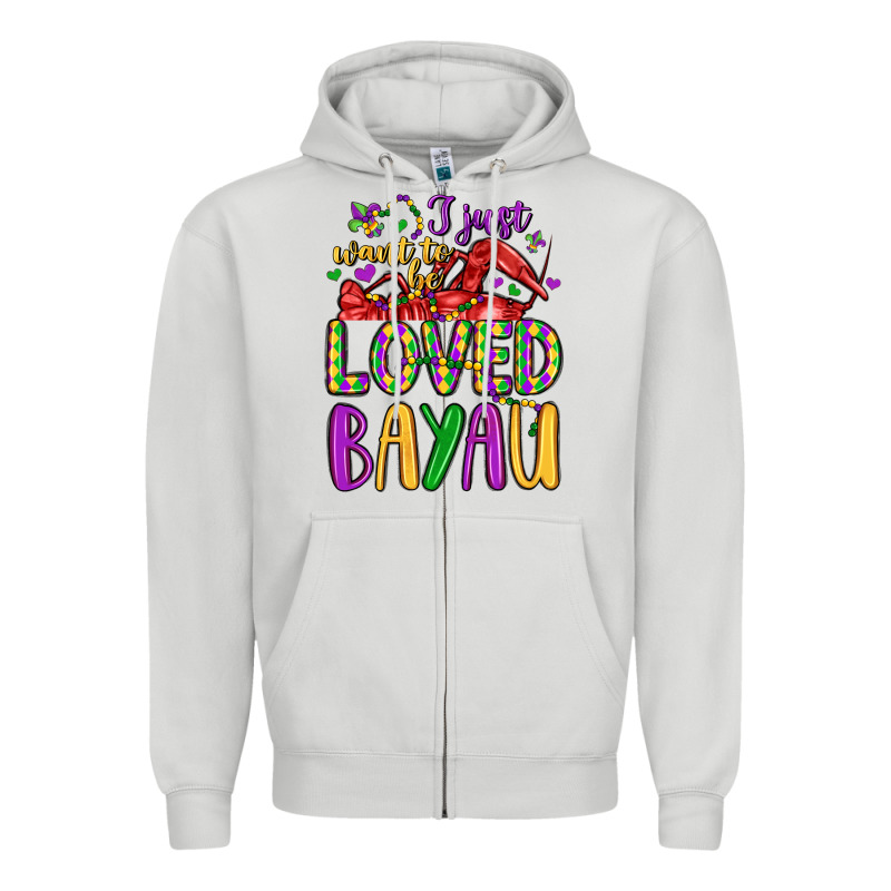 I Just Want To Be Loved Bayau Zipper Hoodie by LillyAllenDesigns | Teevron
