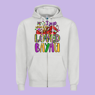 I Just Want To Be Loved Bayau Zipper Hoodie Designed By Lillyallendesigns