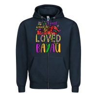 Navy i just want to be loved bayau Zipper Hoodie - LillyAllenDesigns