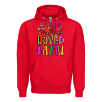 Red i just want to be loved bayau Zipper Hoodie - LillyAllenDesigns