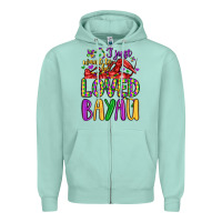 Seafoam i just want to be loved bayau Zipper Hoodie - LillyAllenDesigns