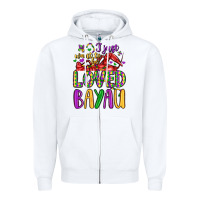 White i just want to be loved bayau Zipper Hoodie - LillyAllenDesigns
