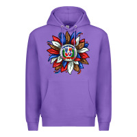Purple dominican sunflower Premium Hoodie - texasbilliewilder