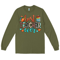 Army Green best teacher ever Long Sleeve Tee - JahusDesignShop
