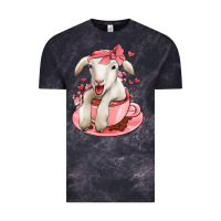 Cloud Black valentines day lamb Vintage Tee - Jasminsmagicworld