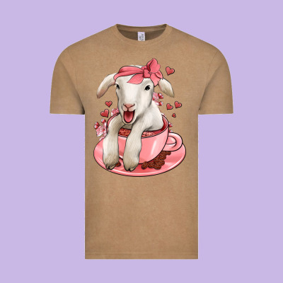Valentines Day Lamb Vintage Tee Designed By Jasminsmagicworld