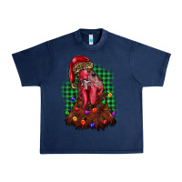 Navy christmas rooster Urban Heavy Tee - BarkalooDesign