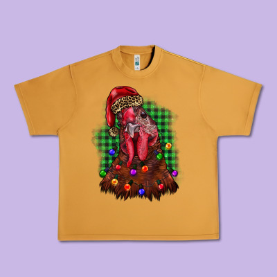 Christmas Rooster Urban Heavy Tee Designed By Barkaloodesign