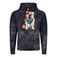 Cloud Black english bulldog Vintage Hoodie - Artiststas