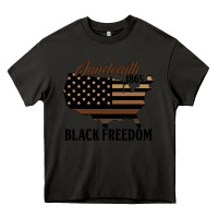 Asphalt juneteenth 1865 black freedom Heavy Core Tee - HRA Design Shop
