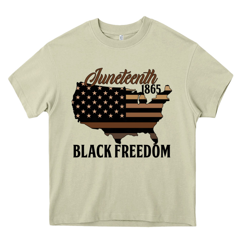 Juneteenth 1865 Black Freedom Heavy Core Tee by HRA Design Shop | Teevron