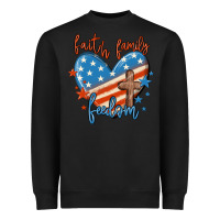 Black faith family freedom Heavyweight Sweatshirt - MaliasSmallBusiness