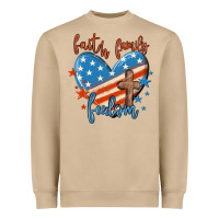 Mushroom faith family freedom Heavyweight Sweatshirt - MaliasSmallBusiness