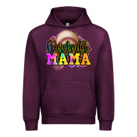 Mauve Wine baseball mama Urban Hoodie - OliviaCreatesArt
