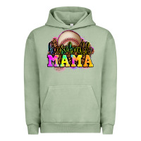 Pigment Oil Green baseball mama Urban Hoodie - OliviaCreatesArt