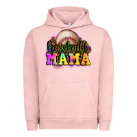 Pigment Salmon baseball mama Urban Hoodie - OliviaCreatesArt