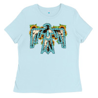 Baby Blue thuhderbird Ladies Tee - JahusDesignShop