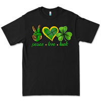 Black peace love luck st. patricks day nePeace love luck Premium Tee - Neo Western