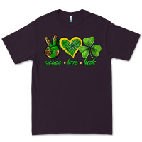 Plum peace love luck st. patricks day nePeace love luck Premium Tee - Neo Western