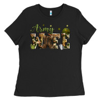 Black army wife Ladies Tee - Zillion Design Studio