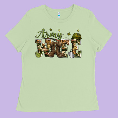 Army Wife Ladies Tee Designed By Zillion Design Studio