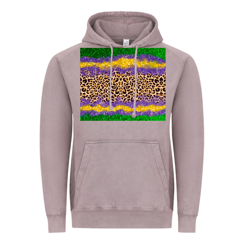 Mardi Gras Leopard Vintage Hoodie by AdoDesignShop | Teevron