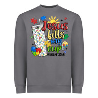 Storm autism jesus fills my cup Heavyweight Sweatshirt - MaliasSmallBusiness
