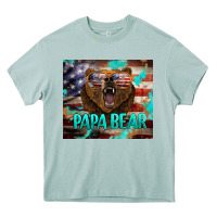 Arona papa bear american flag  tumbler Heavy Core Tee - BarkalooDesign