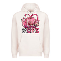 Pale Pink harvesting hope Premium Hoodie - texasbilliewilder