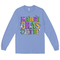 Colony Blue mardi gras cutie Long Sleeve Tee - MaliasSmallBusiness