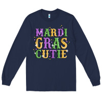Navy mardi gras cutie Long Sleeve Tee - MaliasSmallBusiness