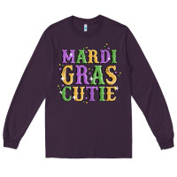 Plum mardi gras cutie Long Sleeve Tee - MaliasSmallBusiness