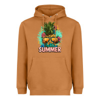 Meerkat Hello summer pineapple Heavyweight Hoodie - NancyCooperArtShop