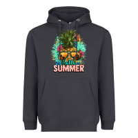 Smoke Hello summer pineapple Heavyweight Hoodie - NancyCooperArtShop