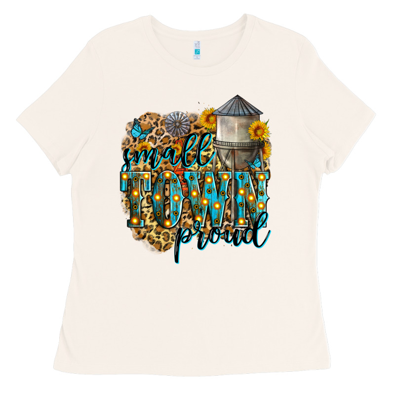 Small Town Proud Ladies Tee by Zillion Design Studio | Teevron