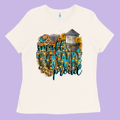 Small Town Proud Ladies Tee Designed By Zillion Design Studio