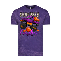 Cloud Purple pumpkin crusher monster truck Vintage Tee - Jasminsmagicworld