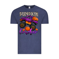 Vintage Denim pumpkin crusher monster truck Vintage Tee - Jasminsmagicworld