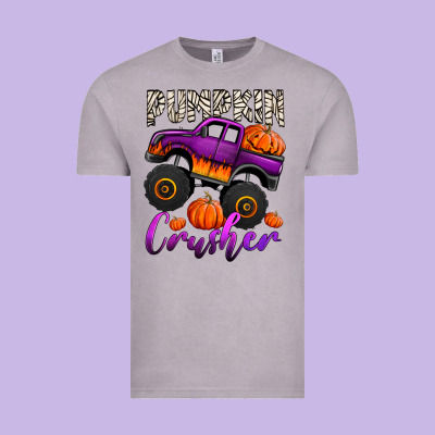 Pumpkin Crusher Monster Truck Vintage Tee Designed By Jasminsmagicworld
