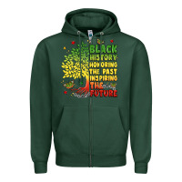 Sports Green title black history celebration Zipper Hoodie - LillyAllenDesigns